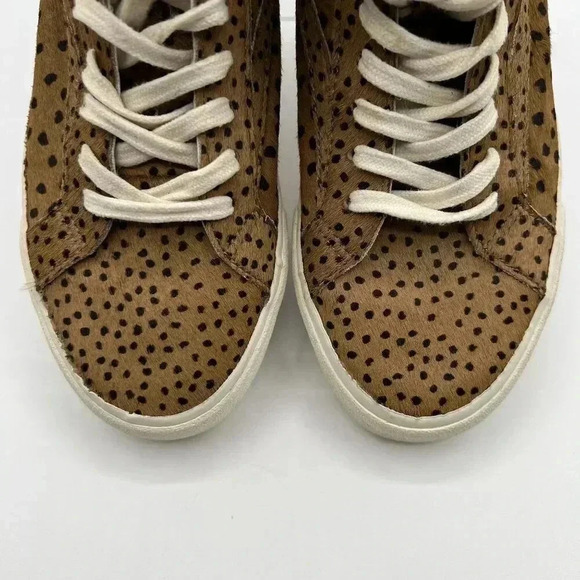 Madewell Unisex Sneakers Womens 8.5M Mens 7M Sidewalk Spot Dot Genuine Calf Hair - Picture 6 of 12